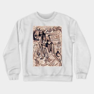 Wendigo - Deer-Headed Story Crewneck Sweatshirt